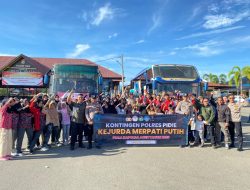 Kapolres Pidie Lepas 62 Atlet Pencak Silat Merpati Putih ke Ajang Piala Kapolda Aceh Cup 2025