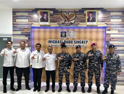 Pererat Sinergitas dan Silahturahmi, Danlanal DBS Laksanakan Kunjungan Kerja Ke Forkopimda Dabo Singkep