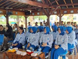 Lanal Simeulue Laksanakan Olahraga Bersama Dinas Kesehatan Kabupaten Simeulue