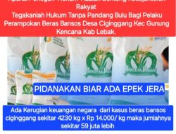 Asma Sutisna Dpc FRN Lebak: Meminta APH Tangani Dugaan di Desa Ciginggang