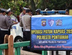 Hari Ke-9 Operasi Patuh Kapuas 2025, Sat Lantas Polresta Pontianak Lakukan 16 Penindakan Tilang dan 13 Teguran