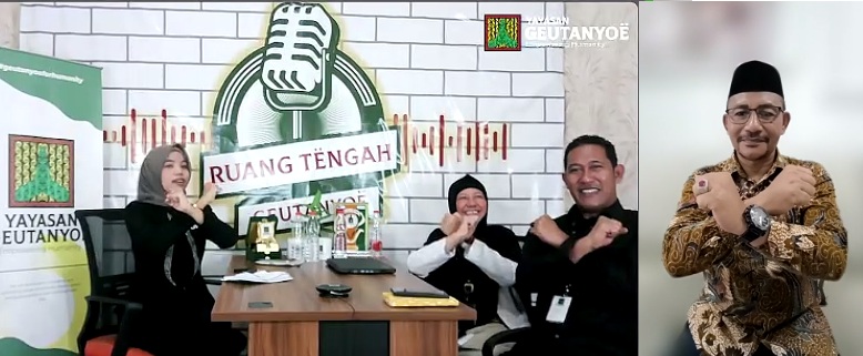Webinar Yayasan Geutanyoe Bersama Haji Uma dan Kepala BP3MI Aceh Soroti Bahaya Perdagangan Orang