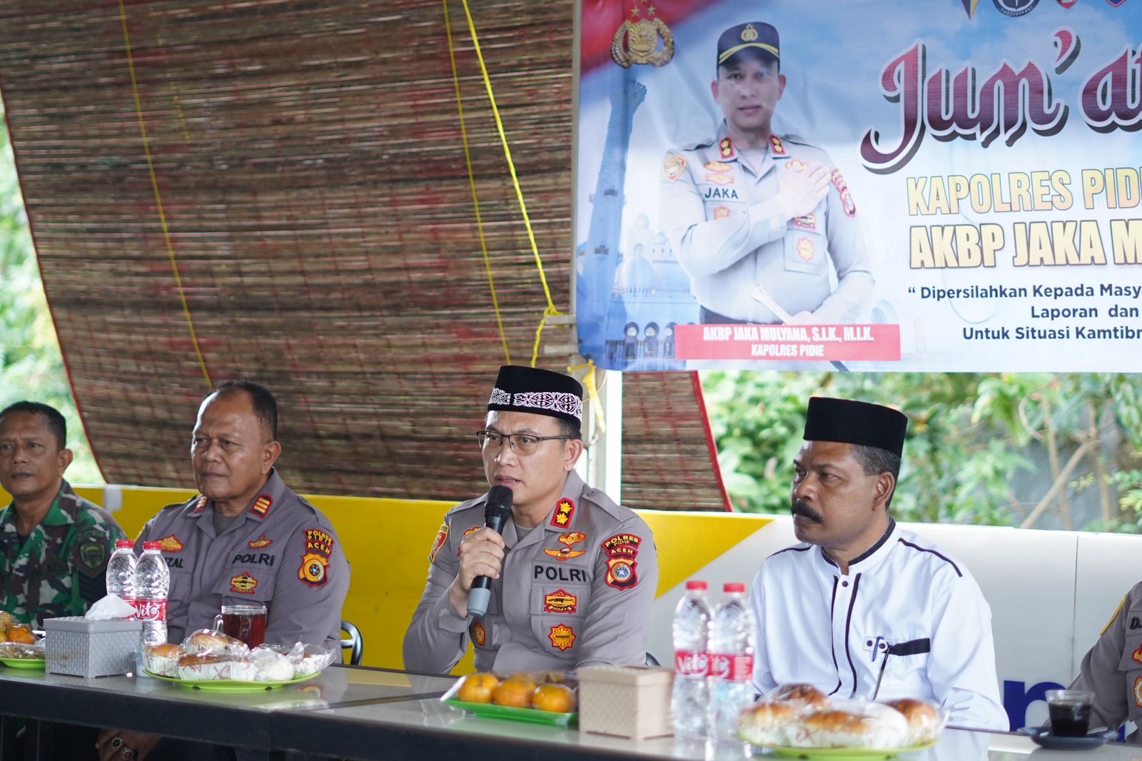 Kapolres Pidie Gelar Jumat Curhat, Bahas Masalah Air Pertanian, dan Narkoba