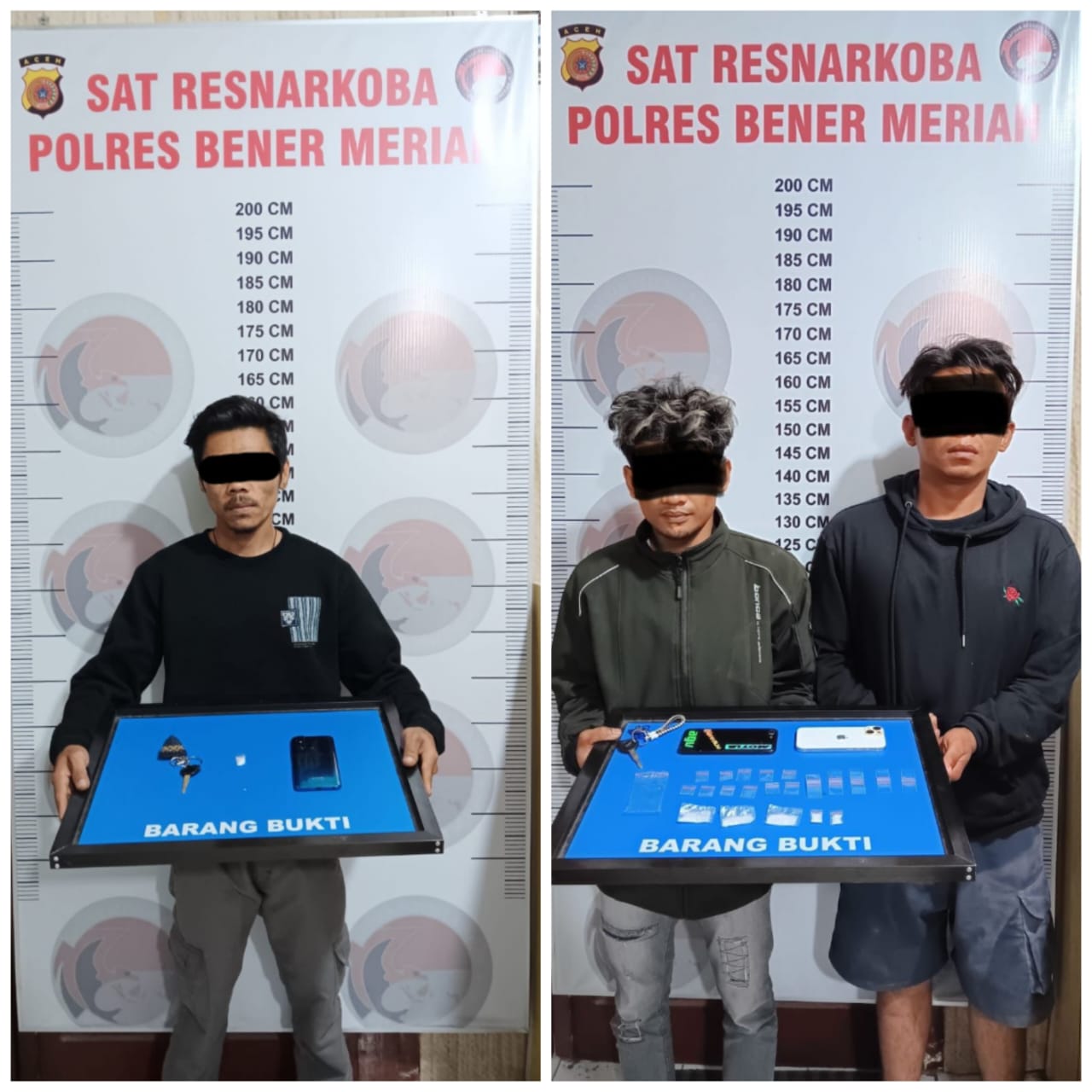 Gerak Cepat Polisi, Ringkus Tiga Pelaku Sabu