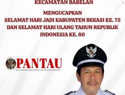 Kepala Desa Kedung Pengawas Kecamatan Babelan Mengucapkan Selamat Hut RI Ke. 80