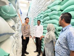 Kapolres Pidie dan Forkopimda Cek Stok Beras di Gudang Bulog dan Kilang Padi