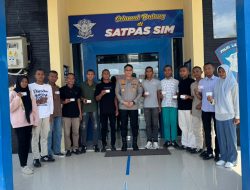 Kapolres Pidie Berikan SIM Gratis kepada Anggota Paskibraka di Hari Juang Polri