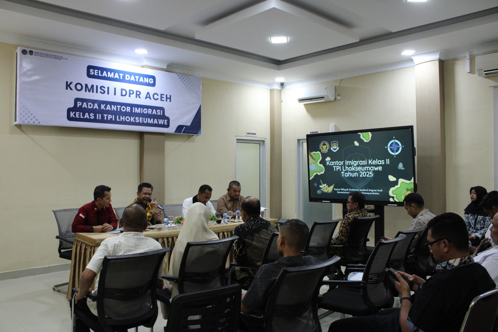 Komisi I DPR Aceh Kunjungi Kantor Imigrasi Lhokseumawe, Dorong Penguatan Sinergitas dan Pelayanan Publik