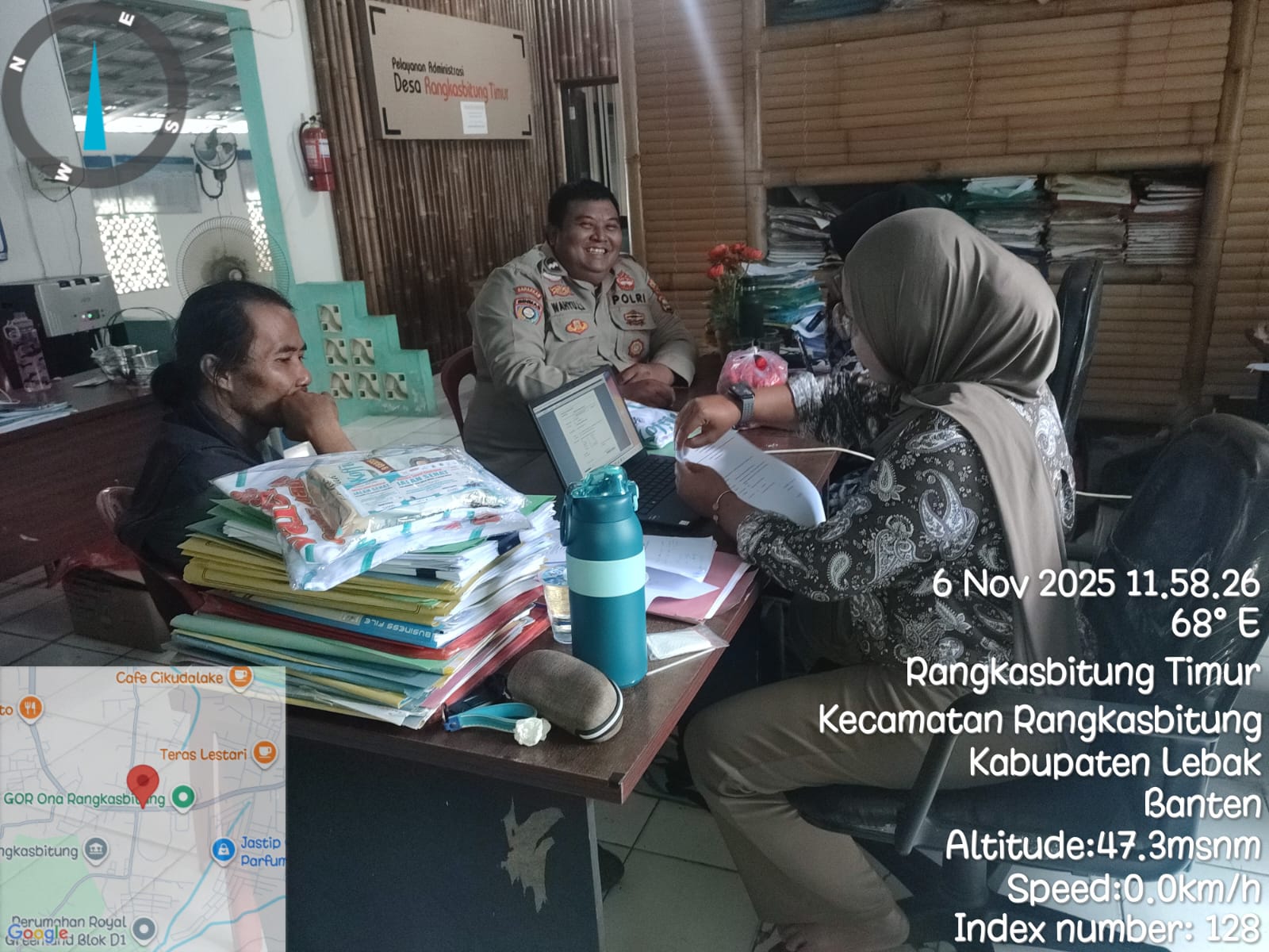 Berikan Edukasi Kamtibmas,Bhabinkamtibmas Polsek Rangkasbitung Polres Lebak Sambangi Prades