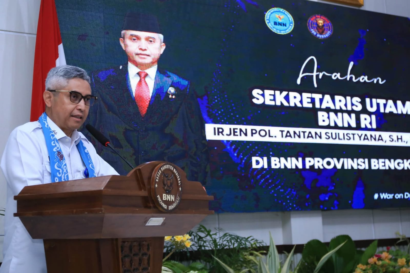 Tinjau Rumah Rehabilitasi dan Temui Jajaran, Sestama Dorong Penguatan Komitmen P4GN di Bengkulu