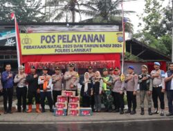 Kapolres Langkat Bersama PJU Lakukan Pengecekan Pos Pelayanan Operasi Lilin Toba 2025