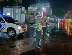 Sat Lantas Polres Langkat Gelar Patroli Blue Light, Pastikan Arus Lalu Lintas Aman dan Lancar