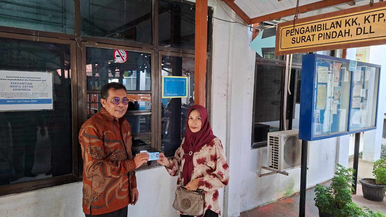 Mesin Cetak KTP-el Beroperasi, Disdukcapil Lhokseumawe Kembali Layani Pencetakan KTP