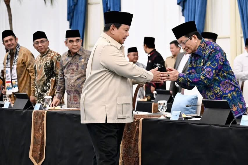 Presiden Prabowo Gelar Silaturahmi dengan Pimpinan Ormas Islam dan Tokoh Pesantren di Istana Merdeka