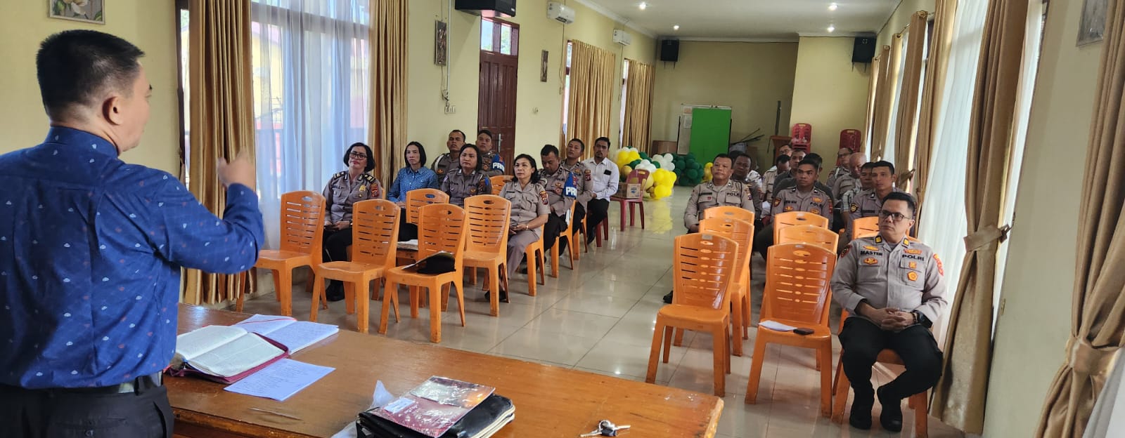 Personel Polres Langkat Laksanakan Binrohtal, Perkuat Keimanan dan Integritas di Bulan Ramadhan