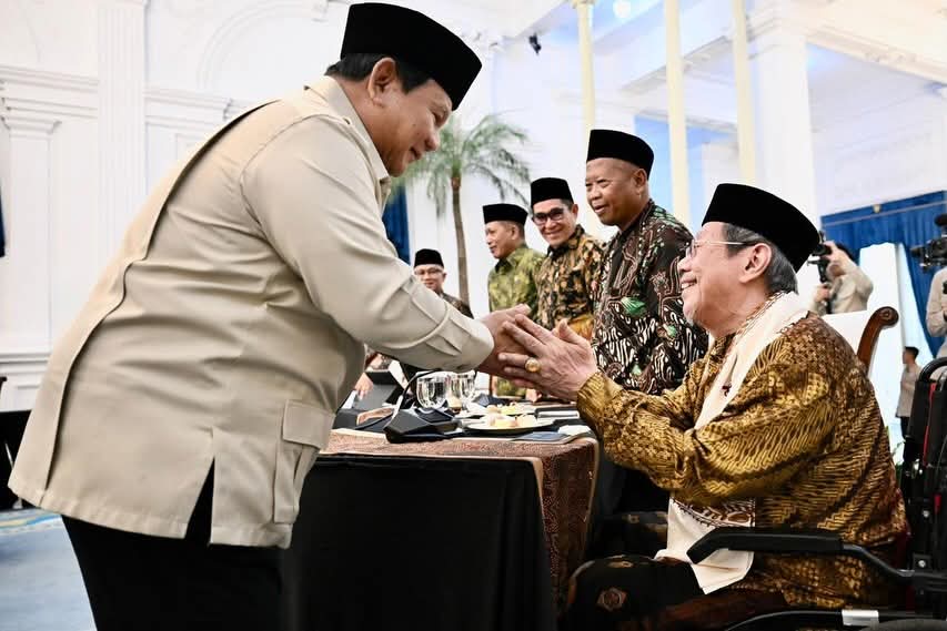 Presiden Prabowo Gelar Silaturahmi dengan Pimpinan Ormas Islam dan Tokoh Pesantren di Istana Merdeka
