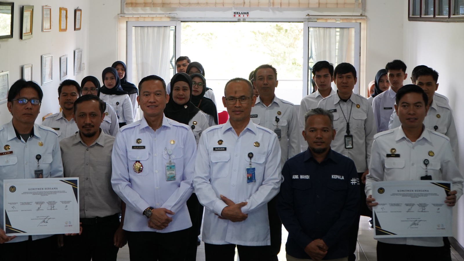 Jajaran Kantor Imigrasi Kelas I Non TPI Agam Tandatanganan Komitmen Bersama Pembangunan Zona Integritas 