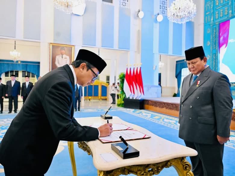 Presiden Prabowo Lantik Juda Agung Sebagai Wakil Menteri Keuangan