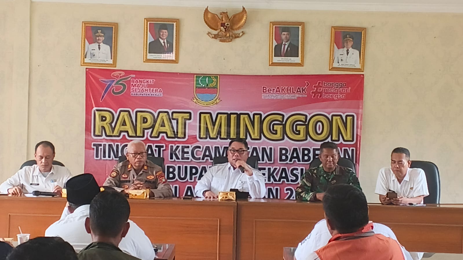 Minggon Perdana 2026 di Babelan, Banjir dan Sampah Liar Jadi Fokus Pembahasan