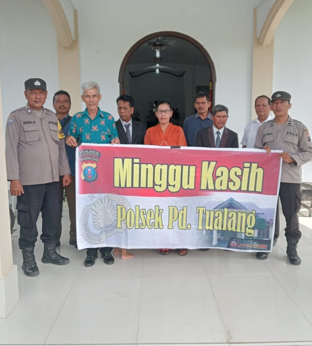 Polsek Padang Tualang Amankan Ibadah Minggu, Kapolres Langkat Tegaskan Komitmen Jaga Toleransi