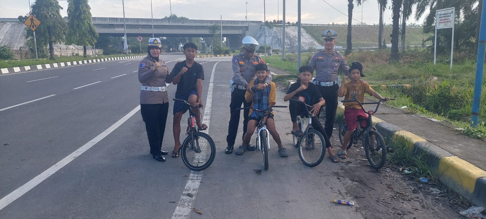 Satlantas Polres Langkat Intensifkan Edukasi “Asmara Subuh” di Stabat, Tekan Risiko Laka Lantas