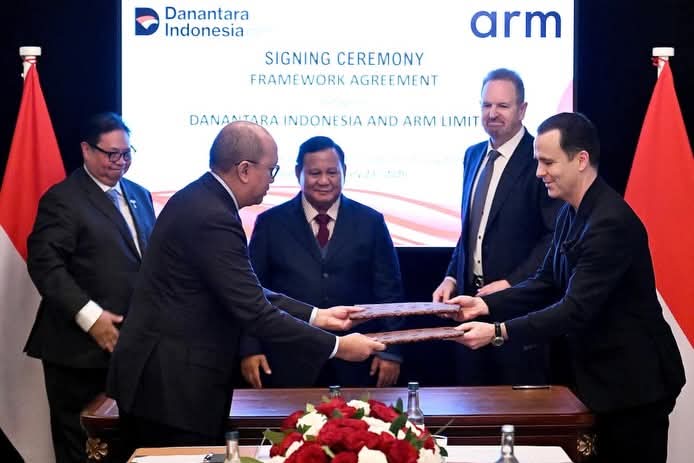 Presiden Prabowo Saksikan Kemitraan Danantara–Arm, Indonesia Percepat Lompatan Industri Semikonduktor