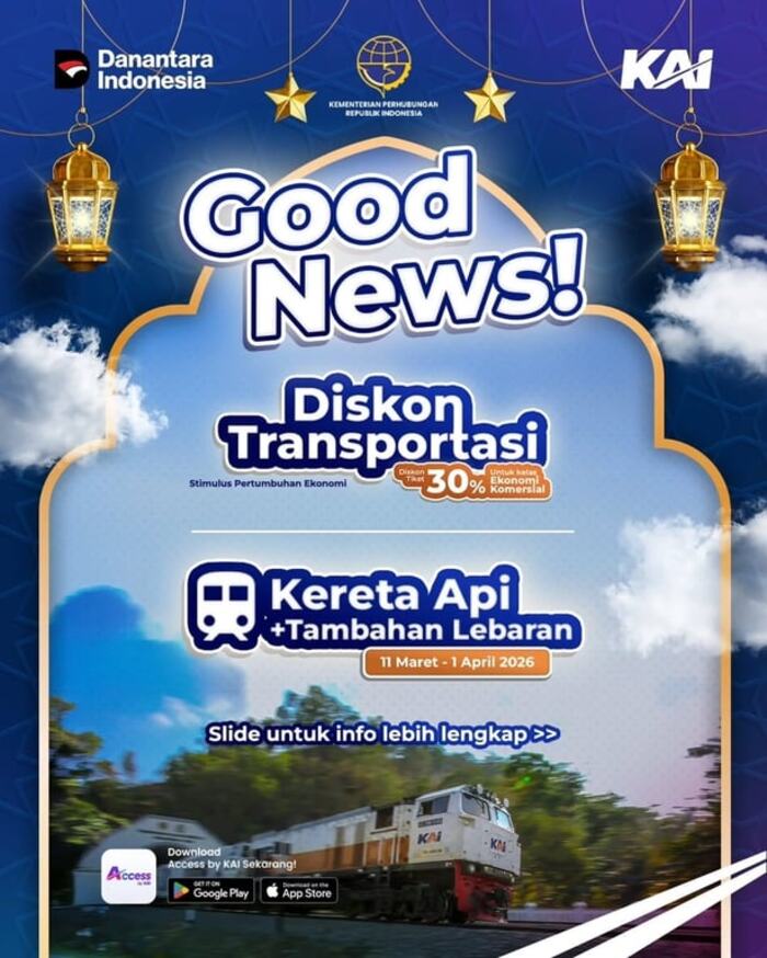 Dukung Stimulus Pemerintah, KAI Daop 2 Bandung Siapkan Layanan Diskon Angkutan Lebaran 2026
