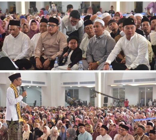 Hadiri Acara Bertema “Doa untuk Negeri” di Masjid Raya Al-Bakrie  Ketua DPRD Provinsi Lampung dan gubernur Lampung 