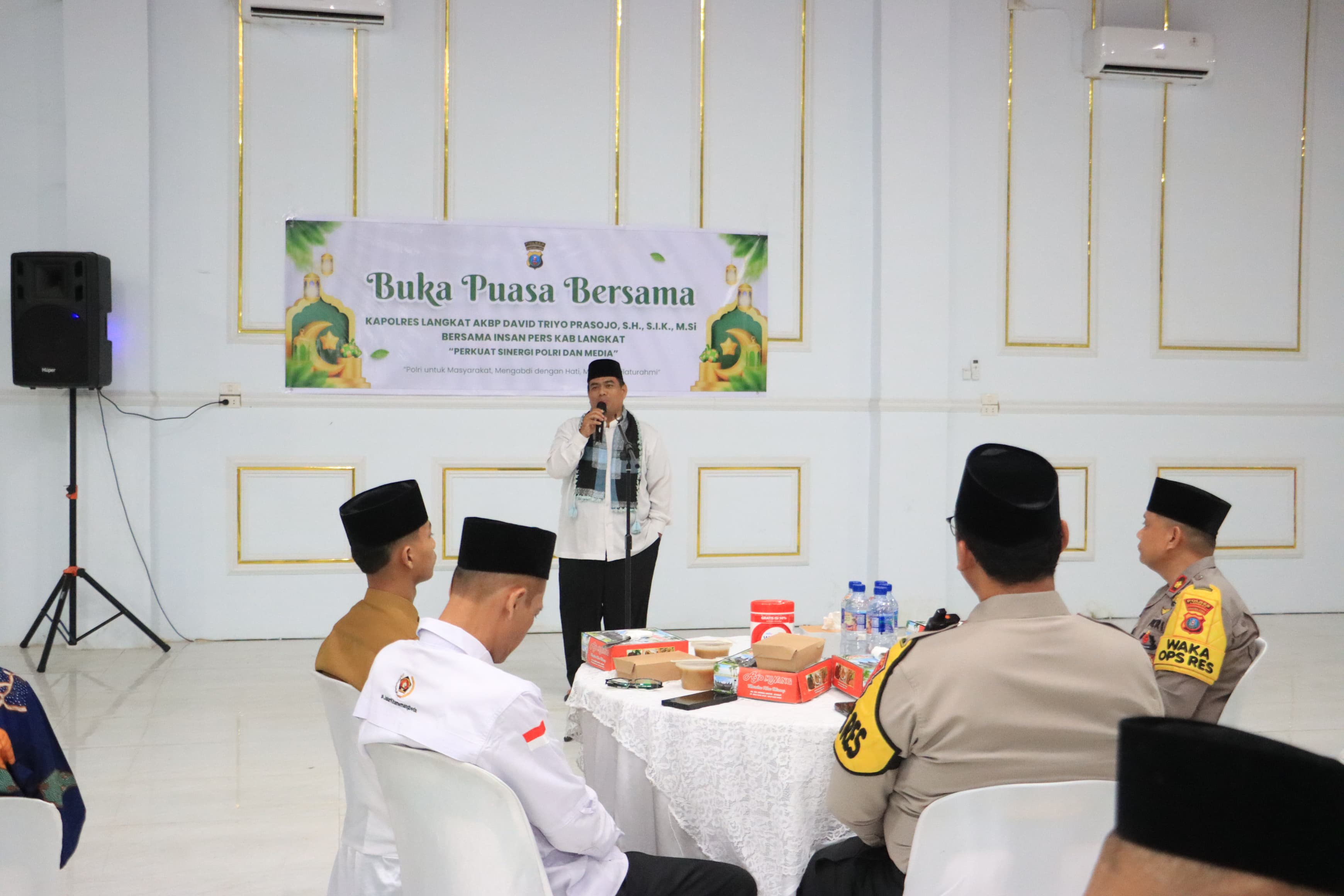 Kapolres Langkat Buka Puasa Bersama Insan Media dan LSM, Perkuat Sinergi Jaga Kondusivitas