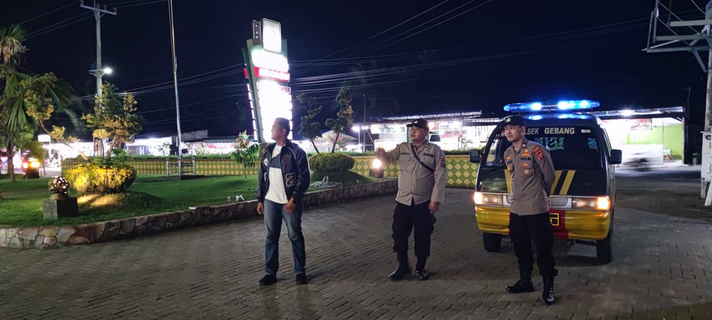 Polsek Gebang Intensifkan Patroli Blue Light, Antisipasi 3C Hingga Aksi Premanisme