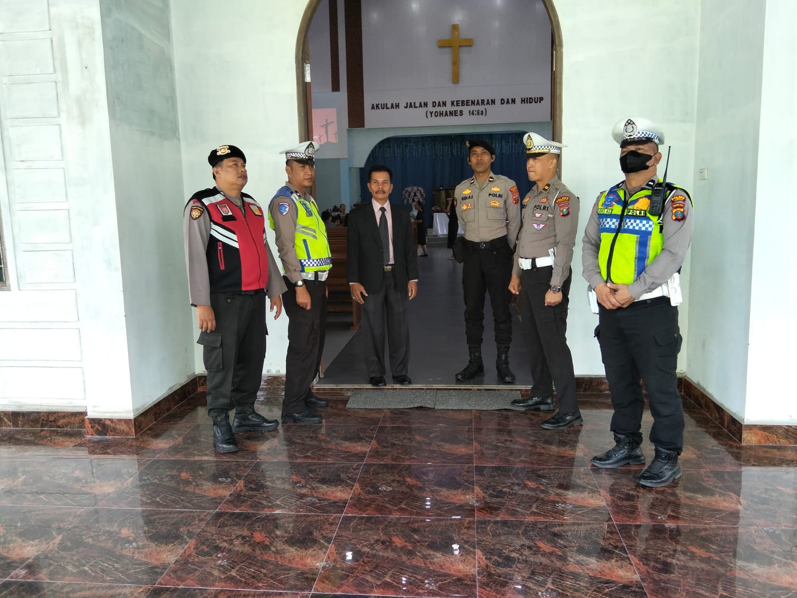 Satlantas Polres Langkat Laksanakan Patroli Pengamanan Ibadah Wafat Yesus Kristus, Situasi Aman dan Kondusif